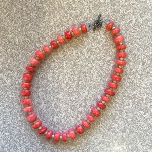 Vintage coral bead necklace
